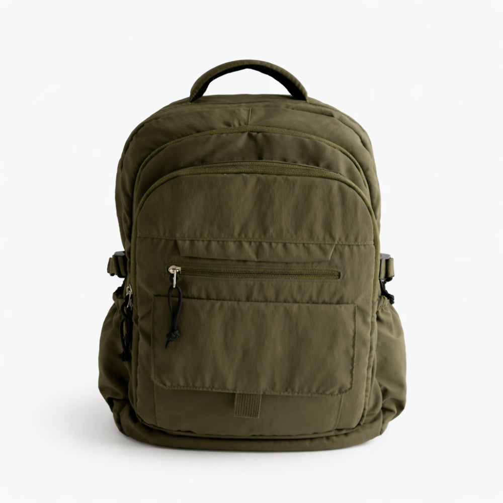 K&Co. Journey Collection Nylon Travel Backpack - KHAKI